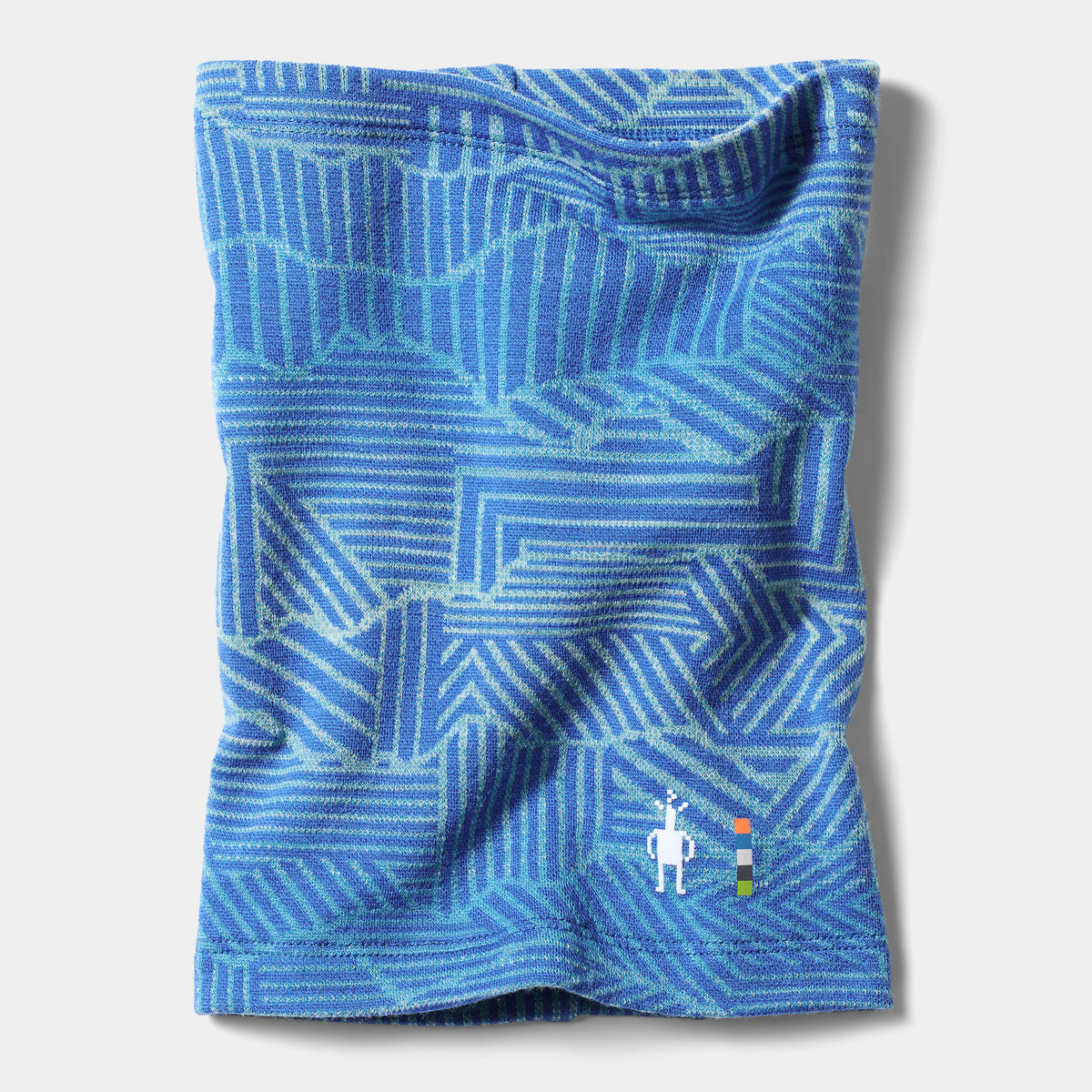Kids' Thermal Neck Gaiter Indigo Linear Peaks - ver - 3