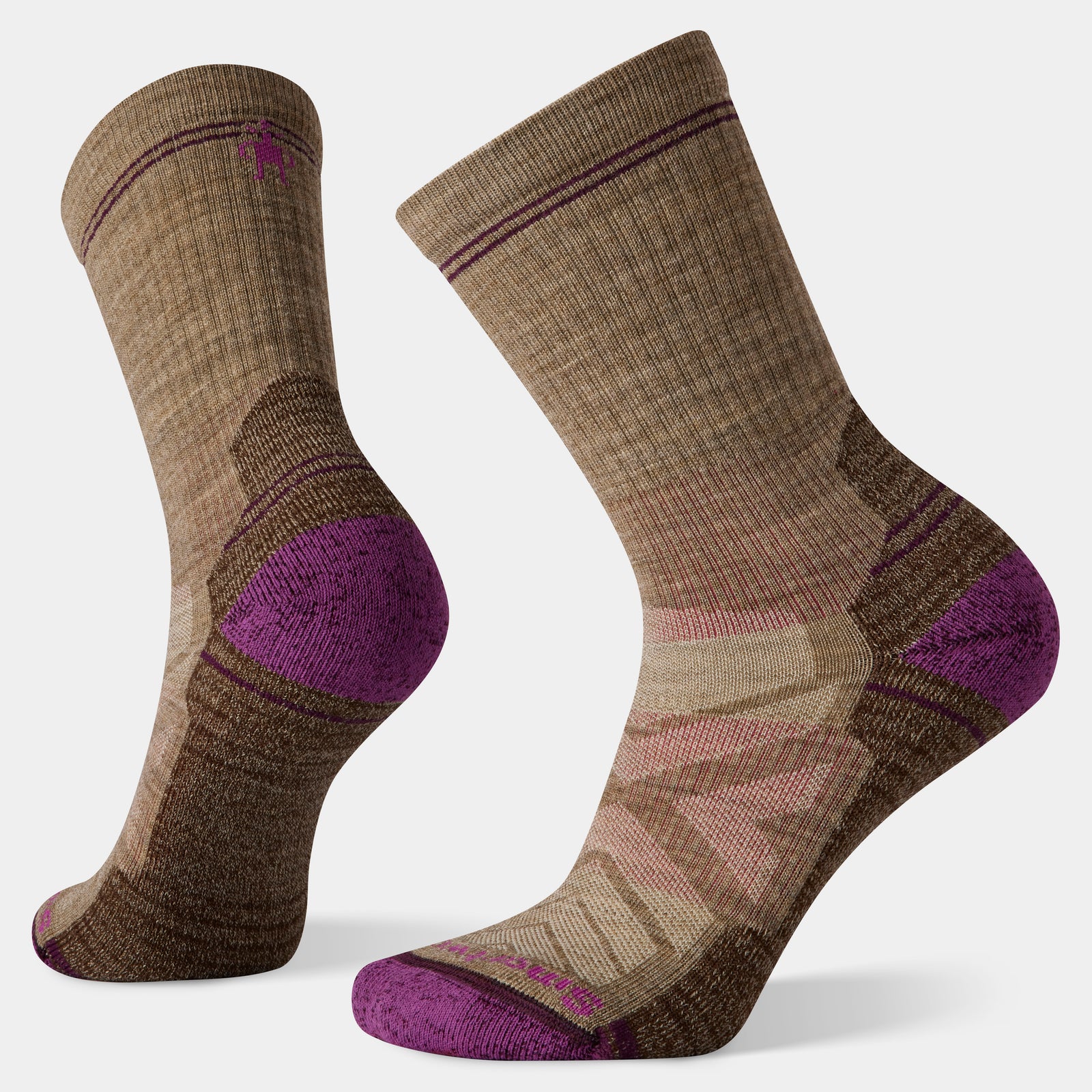 Women's Hike Crew Socks Fossil - ver - 1