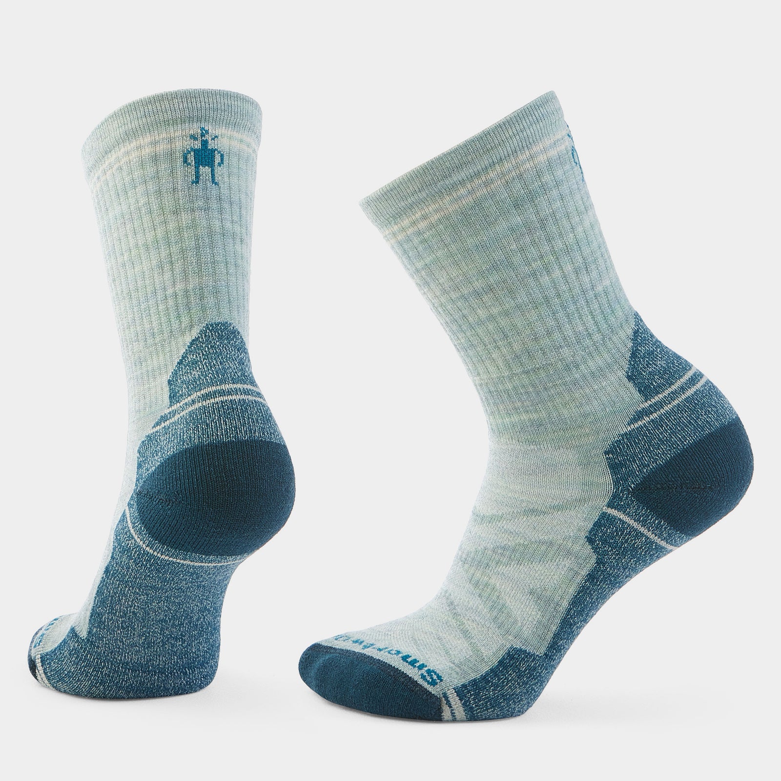 Women's Hike Crew Socks Frosty Green - ver - 1