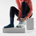 Women's Hike Crew Socks Deep Navy - ver - 2