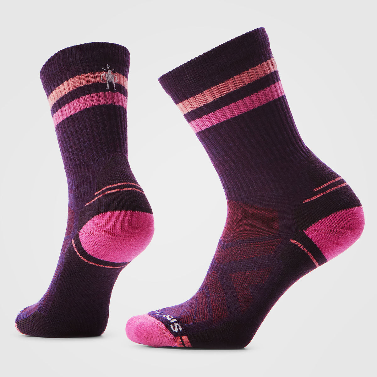 Wandersocken Light Cushion Crew mit Tube Stripe-Print für Damen  - 