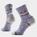 Women's Hike Zig Zag Valley Mid Crew Socks Chalk Violet - ver - 1