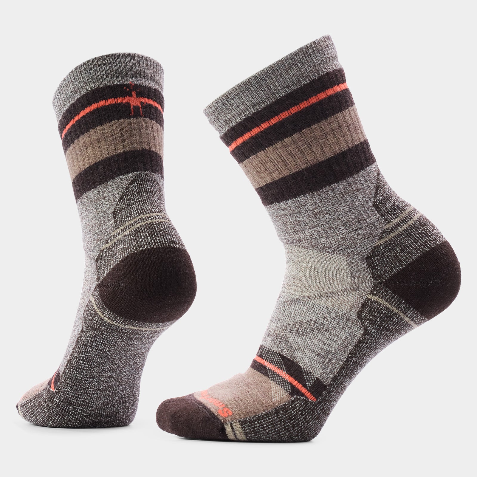 Women's Hike Saturnsphere Crew Socks Taupe/Natural Marl - ver - 1
