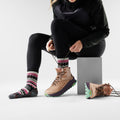 Women's Hike Margarita Crew Socks Black - ver - 2