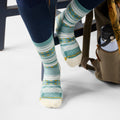 Women's Hike Margarita Crew Socks Dusty Teal - ver - 2