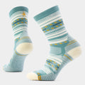 Women's Hike Margarita Crew Socks Dusty Teal - ver - 1