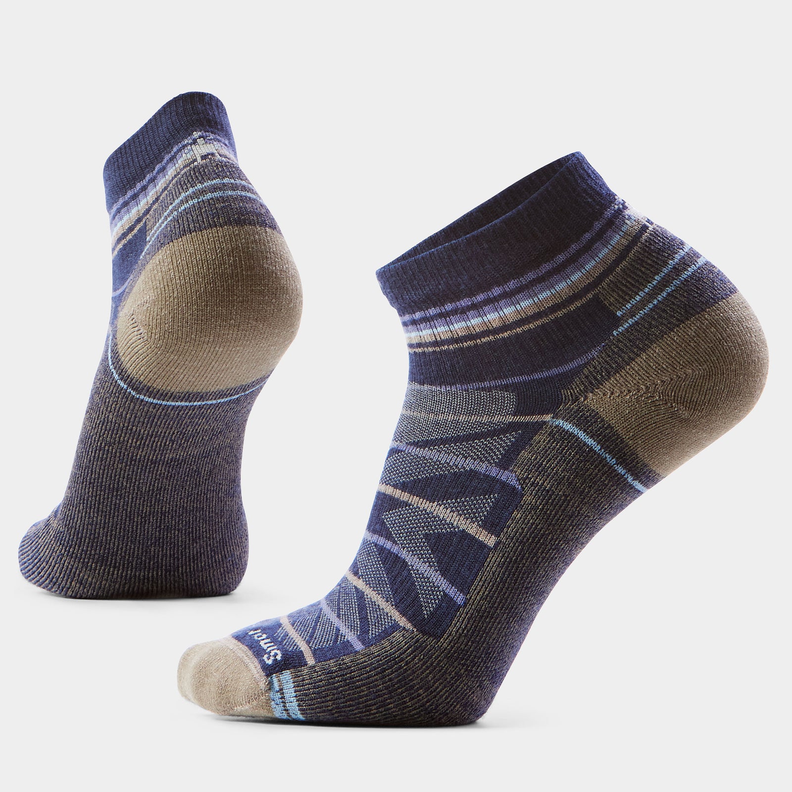 Hike Pattern Ankle Socks Nightfall Blue - ver - 1