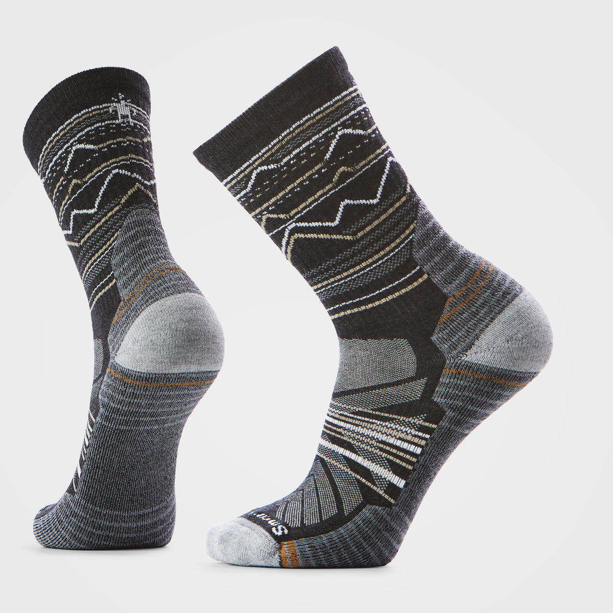 Wandersocken Light Cushion Crew mit Mountain Range-Print  - 