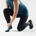 Women's Run Low Ankle Socks Twilight Blue - ver - 2