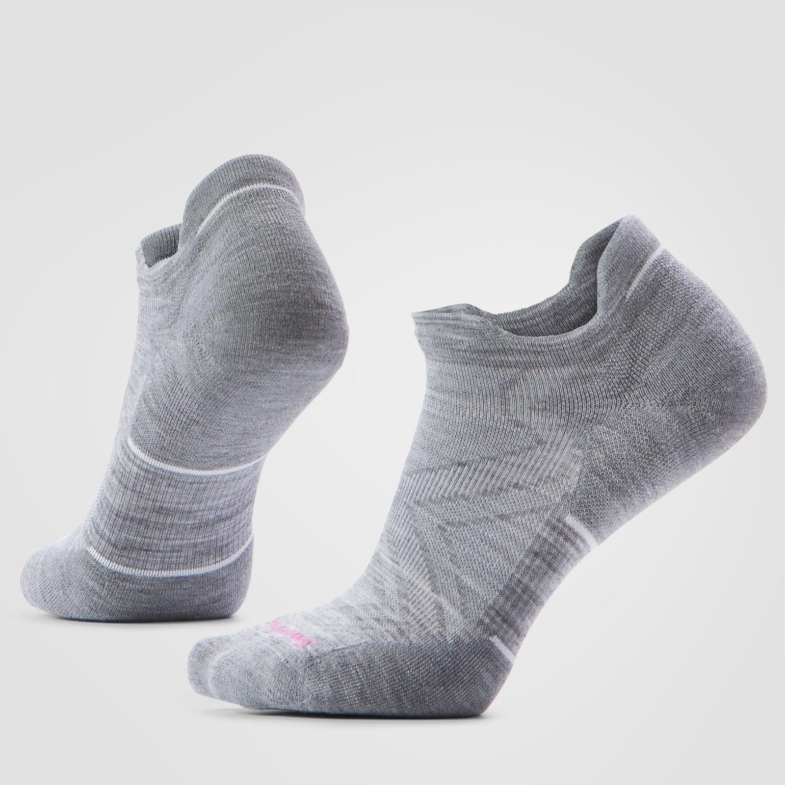 Women's Run Low Ankle Socks Light Gray-White - ver - 1