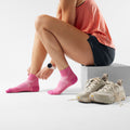 Women's Run Ankle Socks Garden Pink - ver - 2