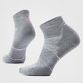 Women's Run Ankle Socks Light Gray-White - ver - 1