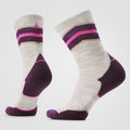 Women's Run Mid Crew Socks Ash - ver - 1