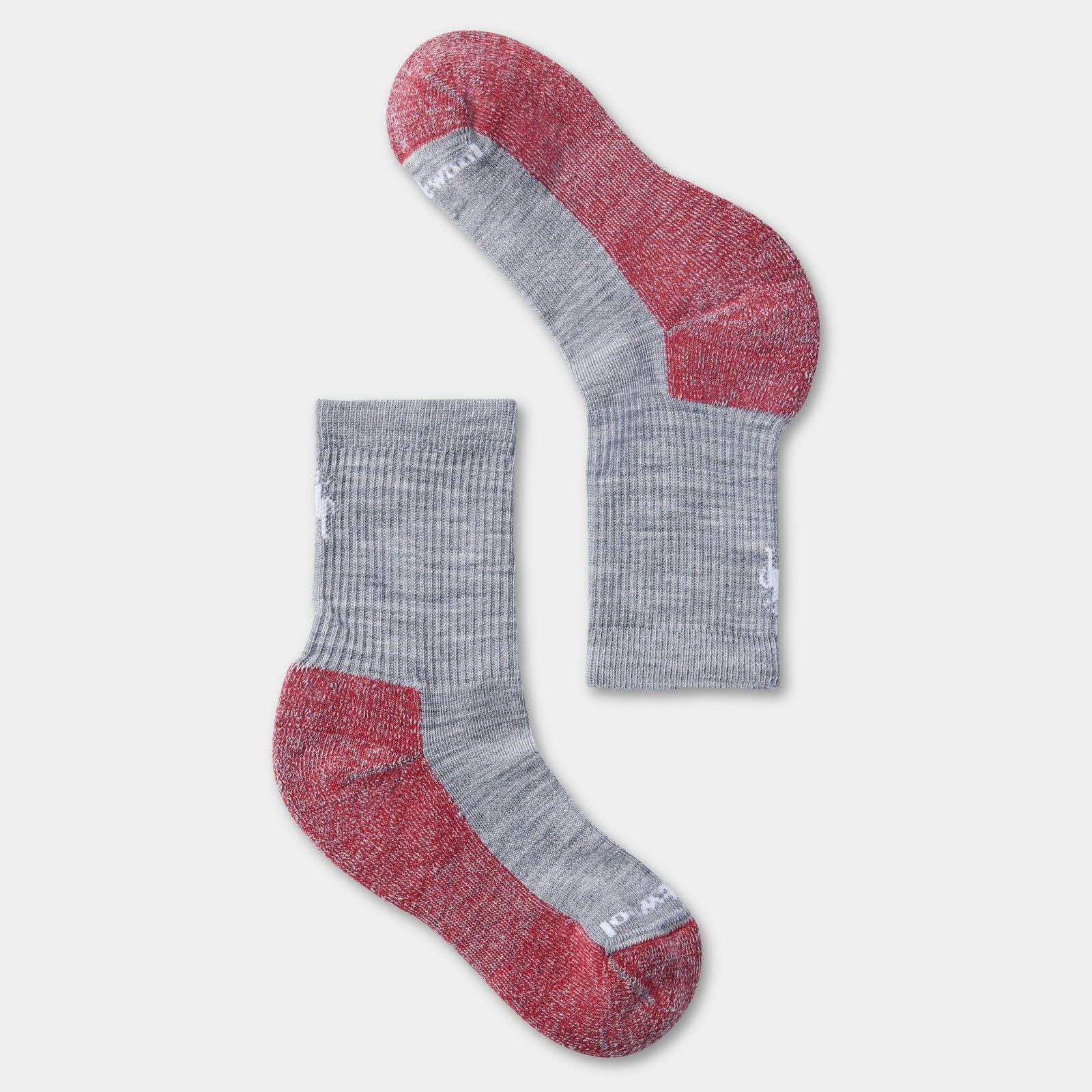 Kids' Hike Crew Socks Light Gray - ver - 1