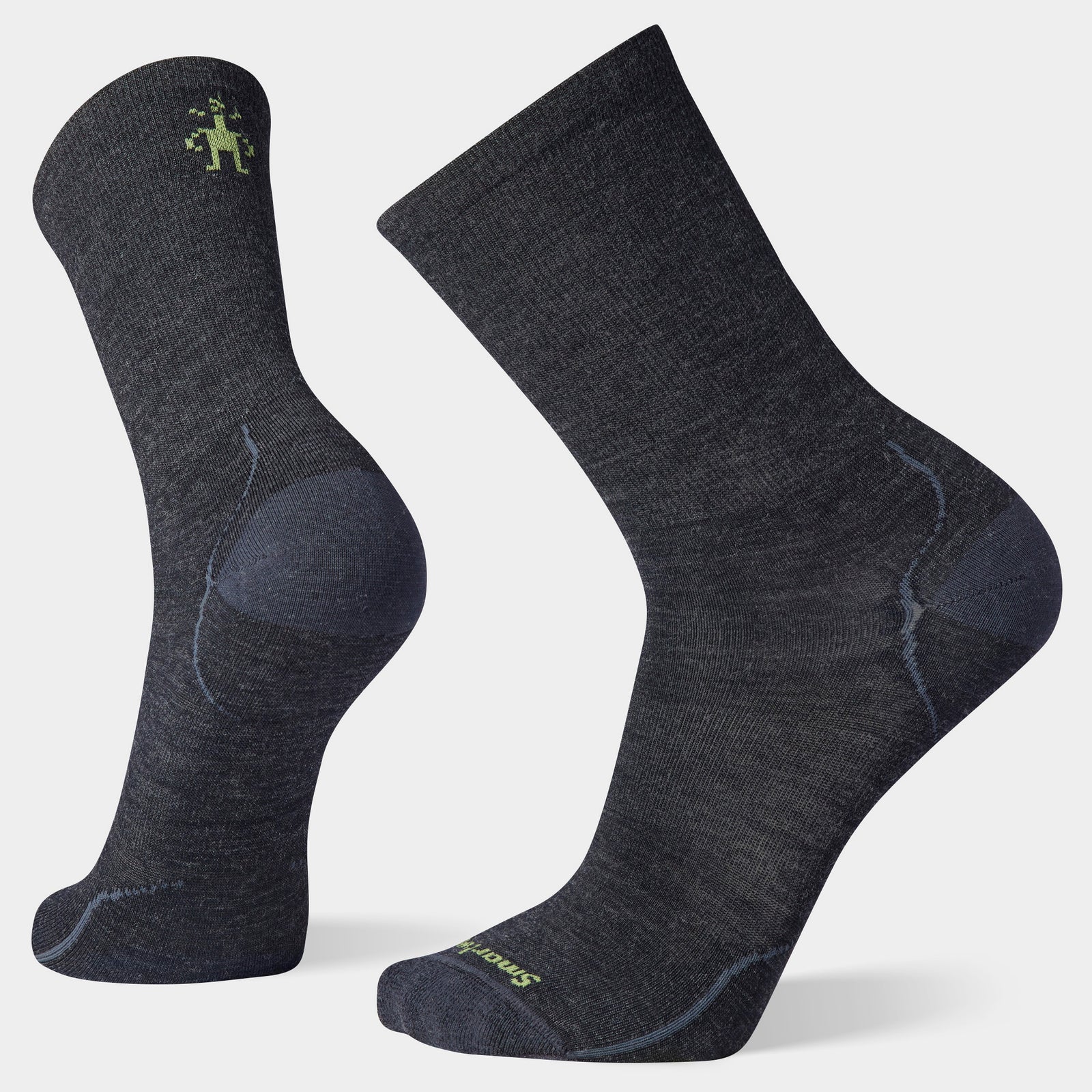 Everyday Anchor Line Crew Socks Charcoal - ver - 1