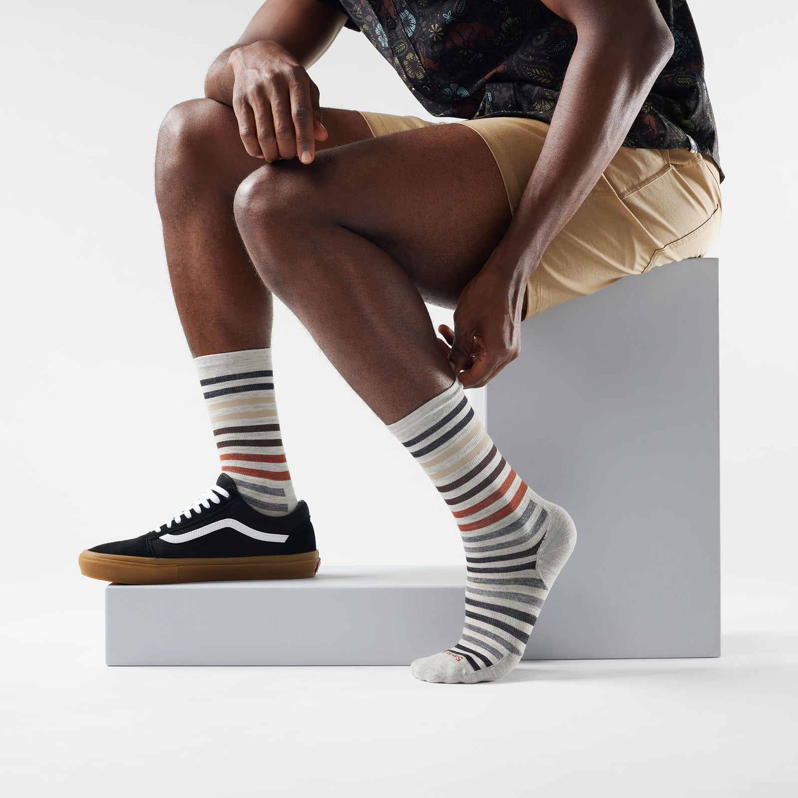 Everyday Spruce Street Crew Socks Ash - ver - 2