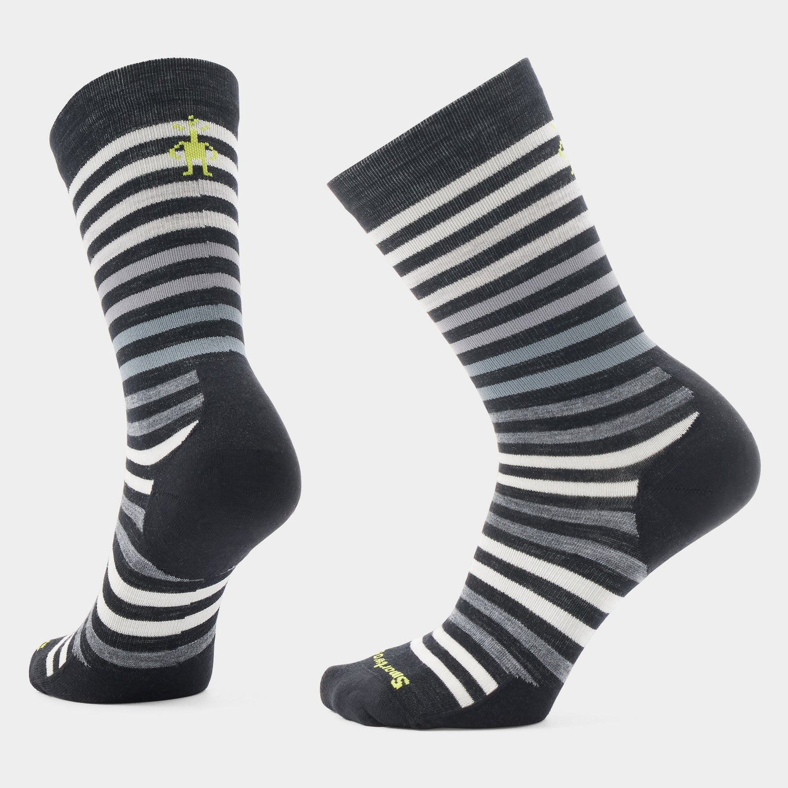 Everyday Spruce Street Crew Socks Black-White - ver - 1
