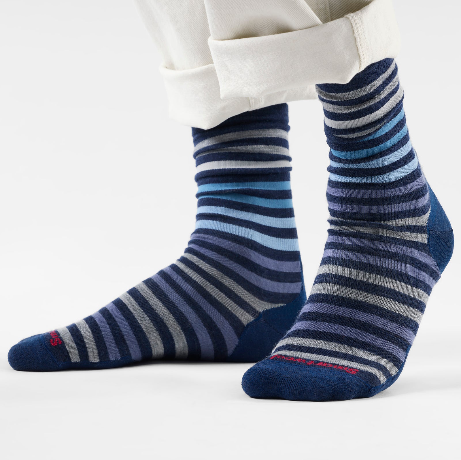 Everyday Spruce Street Crew Socks Deep Navy/Nightfall - ver - 2