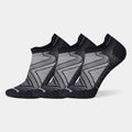 Run Zero Cushion Low Ankle Socks 3 Pack Black - ver - 1