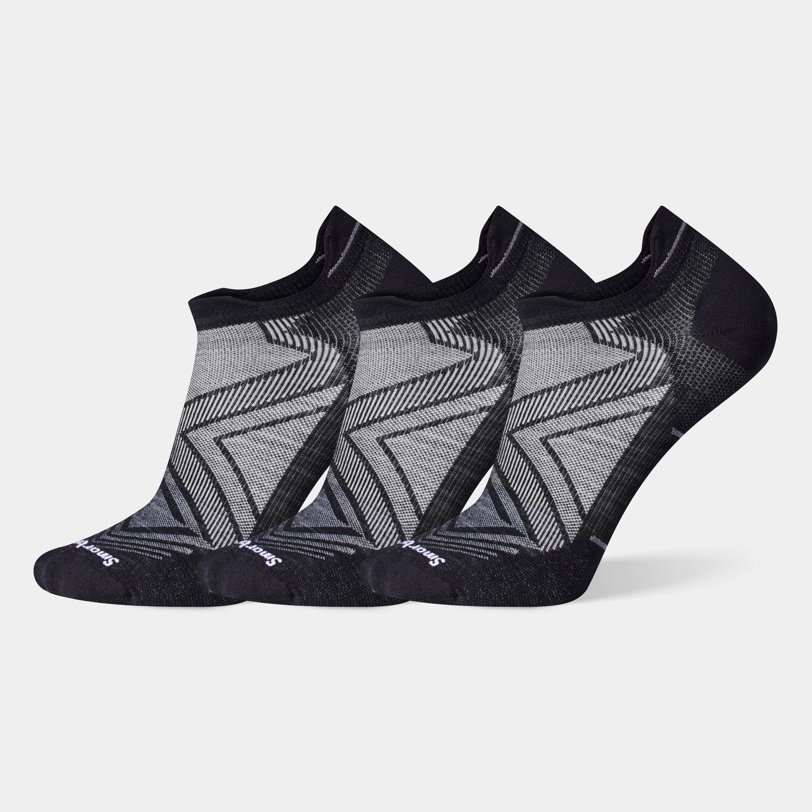 Run Zero Cushion Low Ankle Socks 3 Pack Black - ver - 1