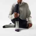 Calze casual Cozy Crew con stampa Popcorn Cable  - visualizza - 2