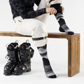 Women's Ski Pattern OTC Socks Medium Gray - ver - 2