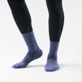 Run Cold Weather Crew Socks Nightfall Blue - ver - 2