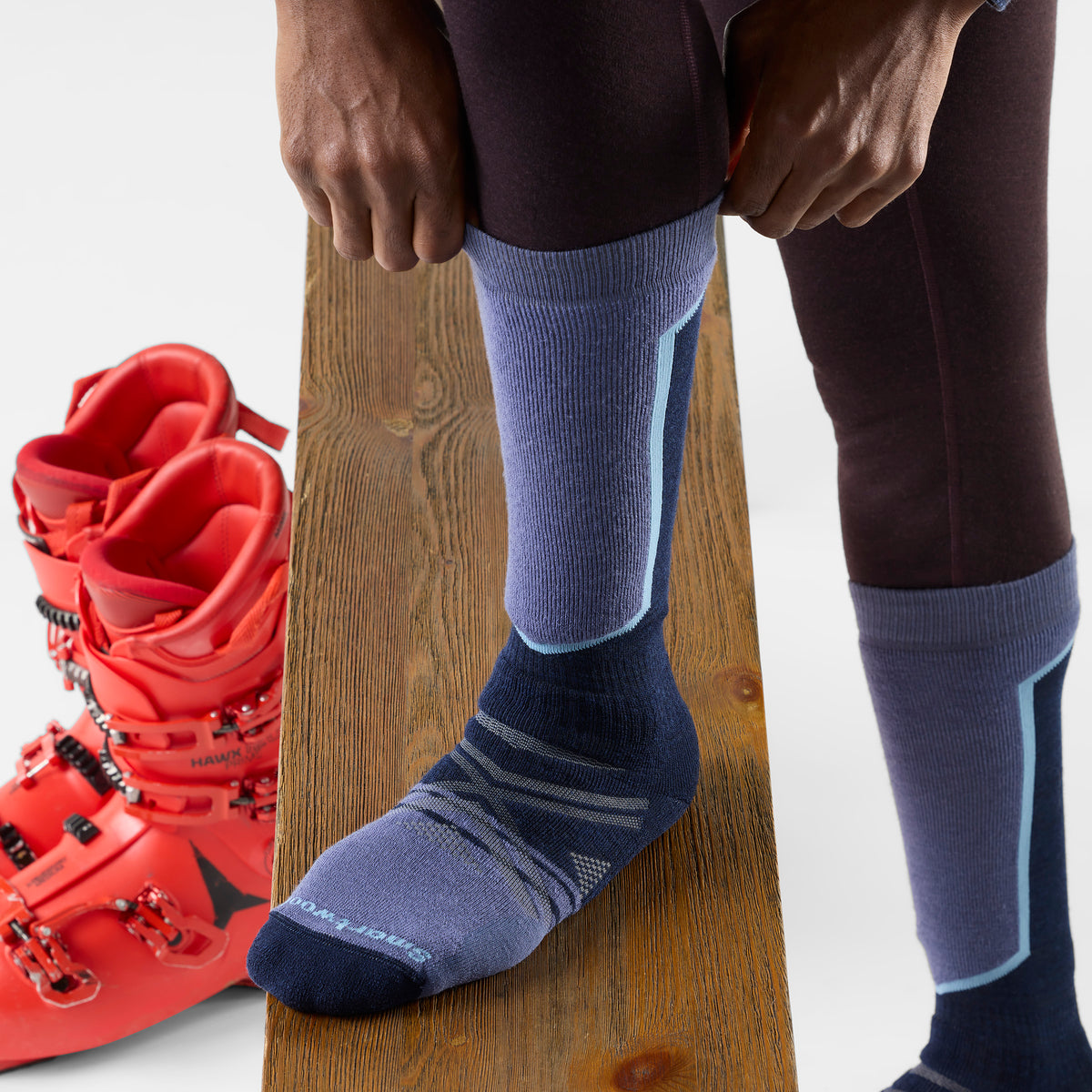 Ski Over The Calf Socks Set  - ver - 2