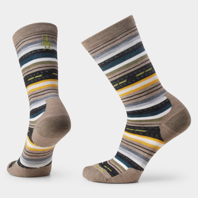 Chaussettes pour tous les jours Crew avec imprimé Margarita pour femme - Fossil / S (EU 34 - 37)