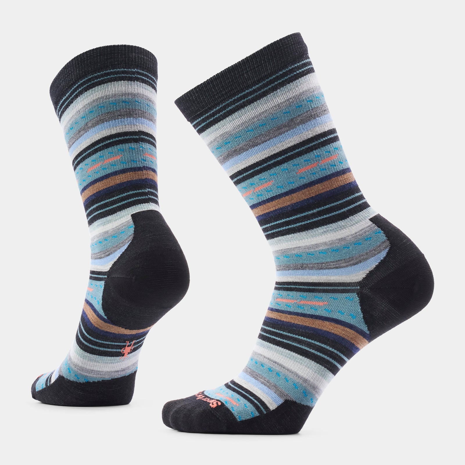Women's Everyday Margarita Crew Socks Dusty Teal - ver - 1