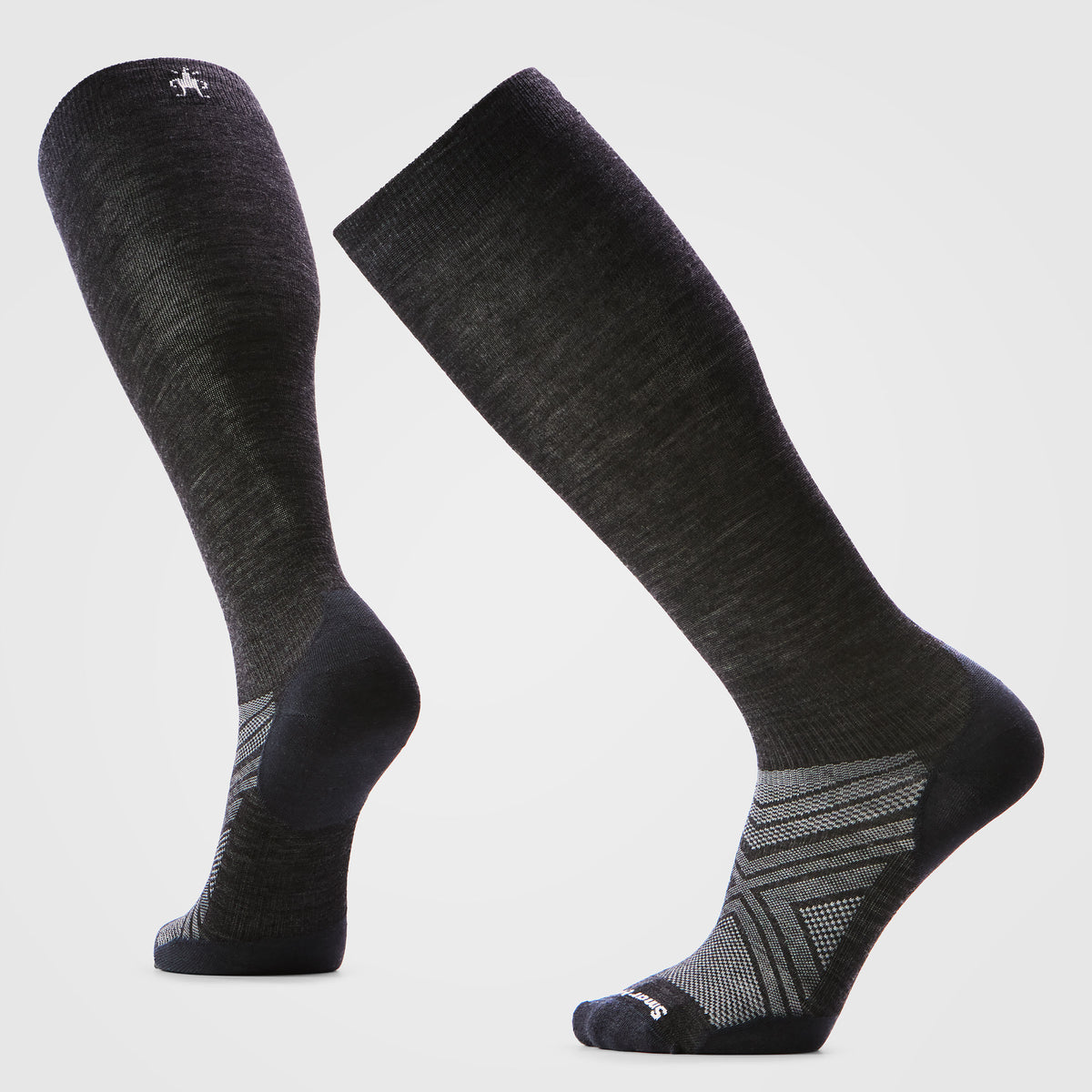 Ski Extra Stretch Over The Calf Socks Charcoal - ver - 1