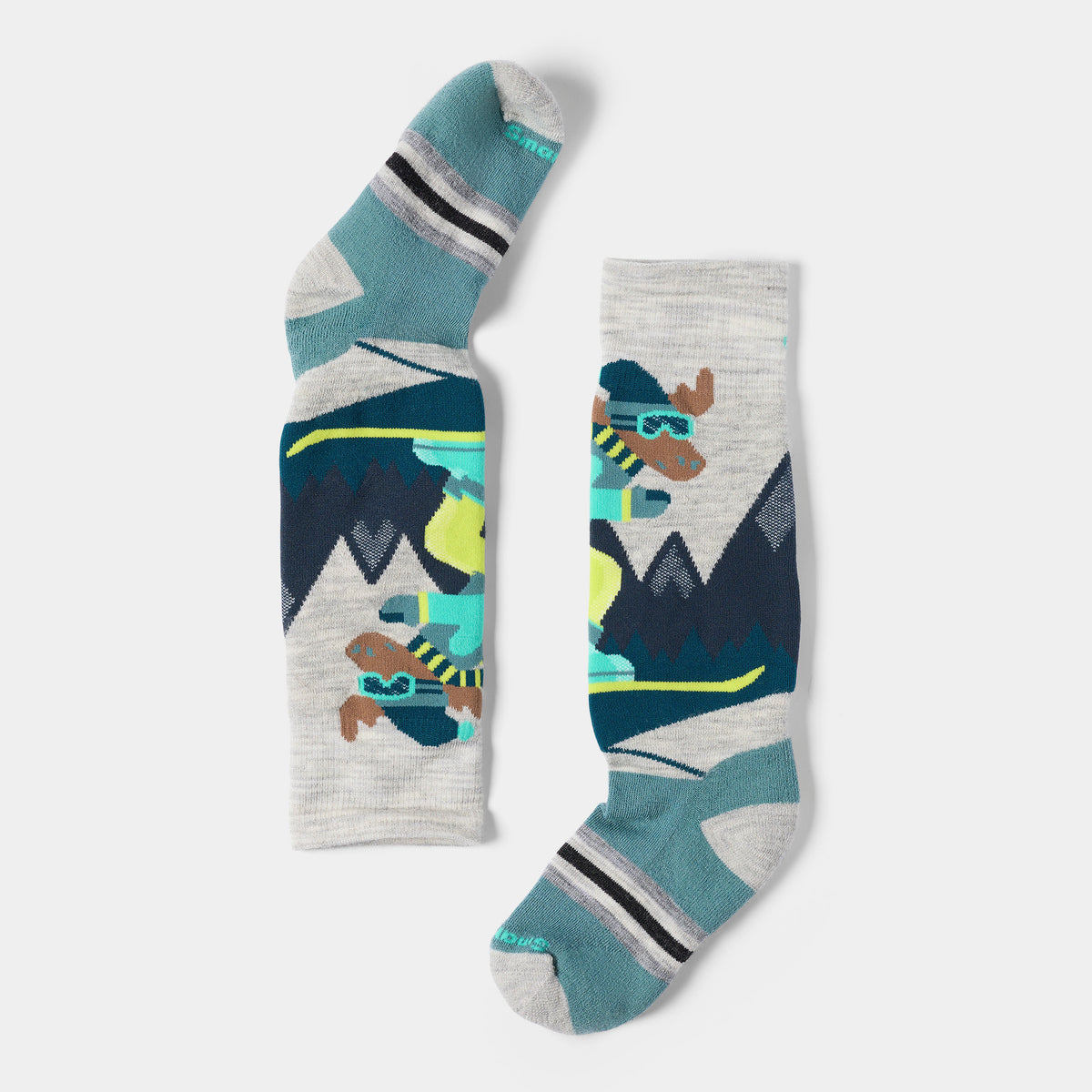 Chaussettes de sports d'hiver Full Cushion OTC avec imprimé Mountain Moose pour enfant  - voir - 1