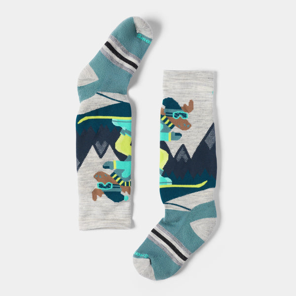 Wintersport sokken Full Cushion OTC met Mountain Moose-print voor kinderen
