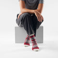 Women's Everyday Cozy Snowed In Sweater Crew Socks Tibetan Red - ver - 2