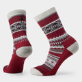 Women's Everyday Cozy Snowed In Sweater Crew Socks Tibetan Red - ver - 1
