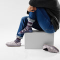 Everyday Cozy Snowed In Sweater Crew Socks Chalk Violet - ver - 2