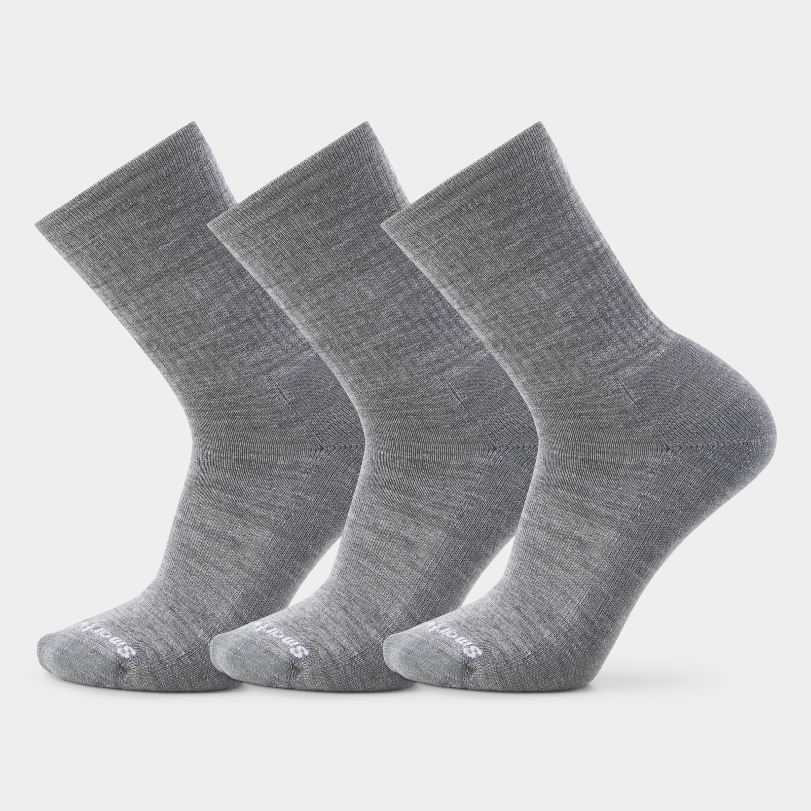 Everyday Solid Rib Crew Socks Multipack Medium Gray - ver - 1