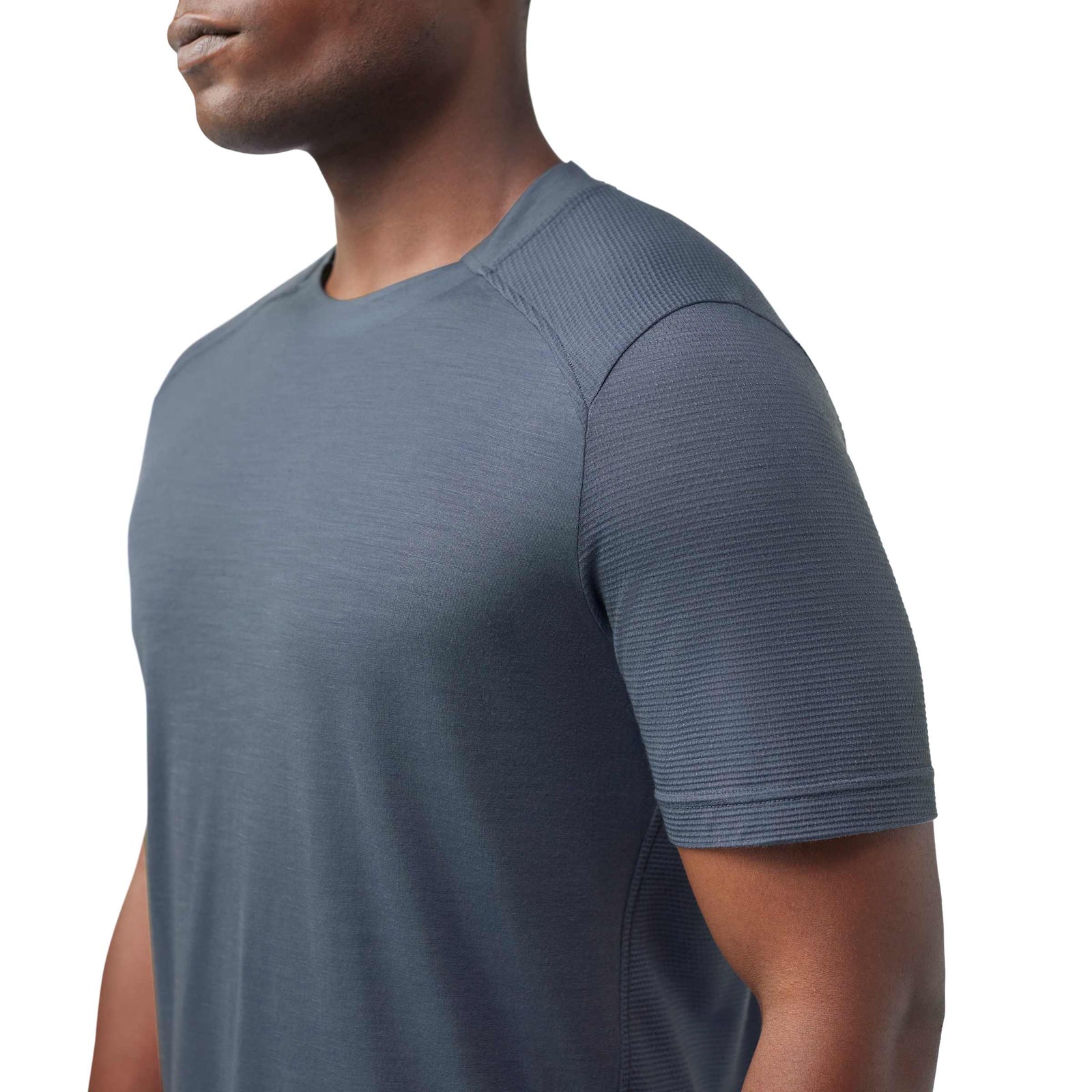 Men's Active Mesh Short Sleeve Nightfall Blue - ver - 3