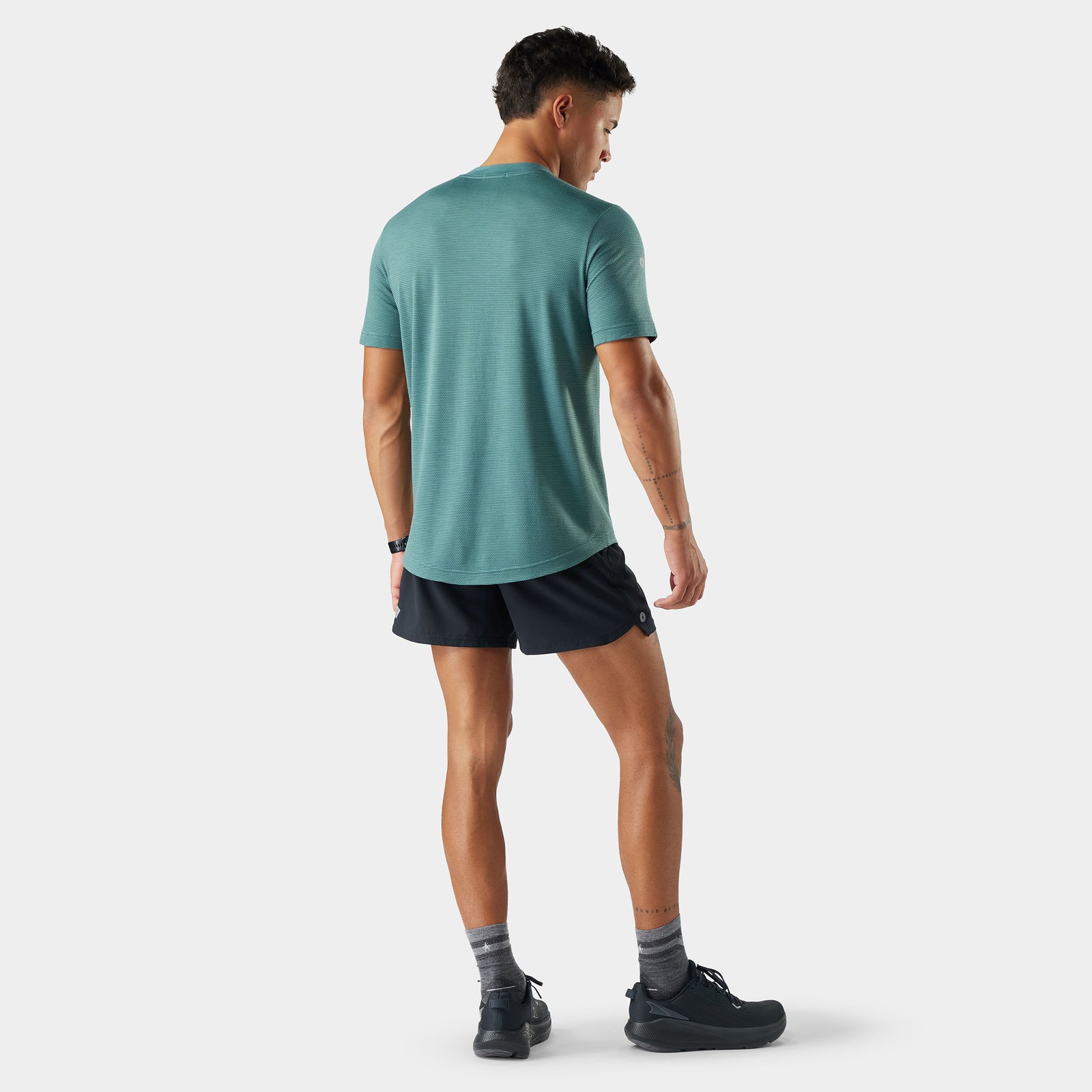Men's Active Mesh Short Sleeve Dusty Teal - ver - 3