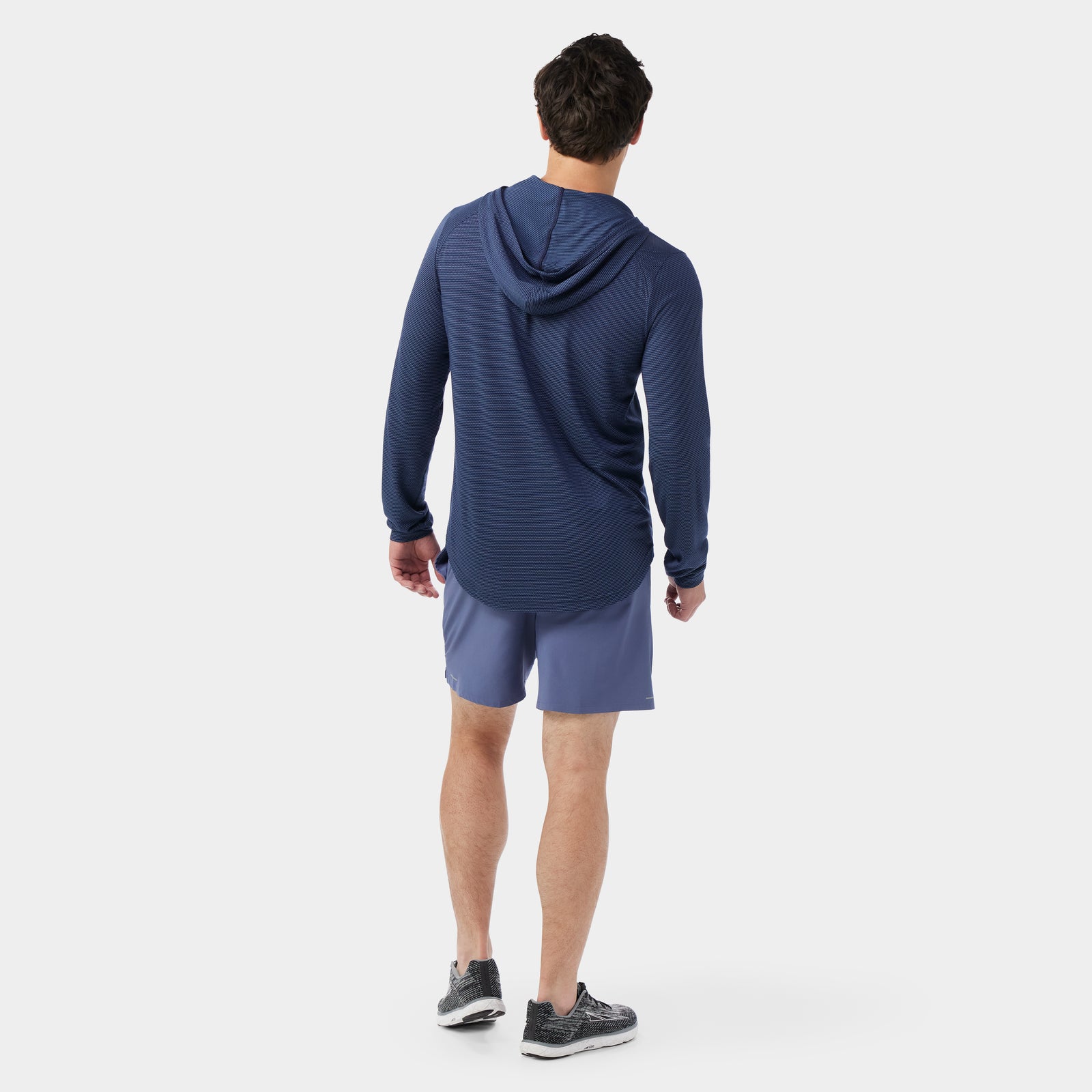 Men's Active Mesh Hoodie Nightfall Blue-Deep Navy - ver - 2
