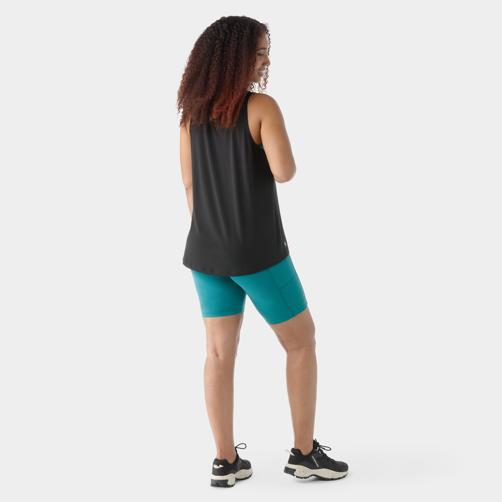 Women's Active Ultralite High Neck Tank Black - ver - 2