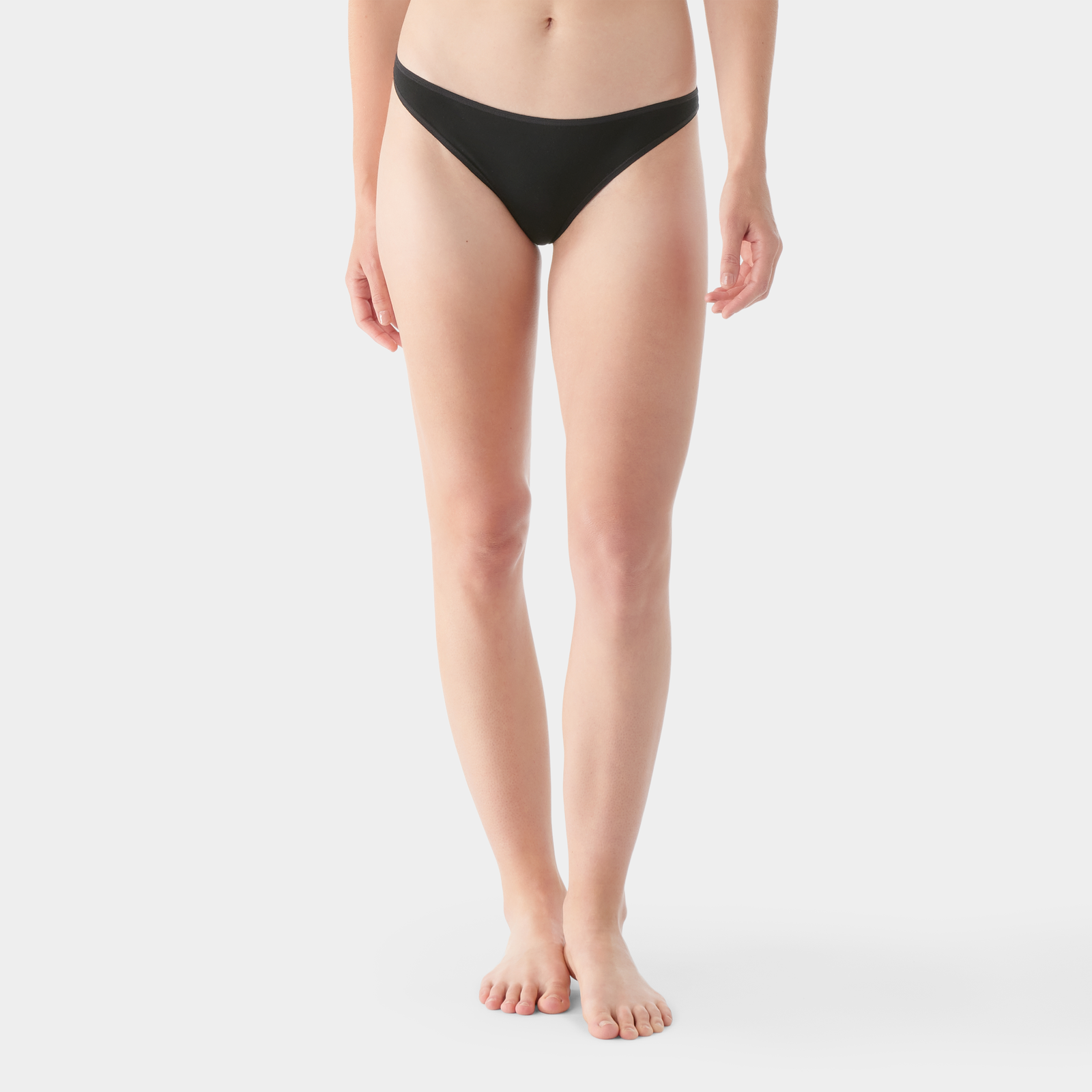 Women's Everyday Merino Thong Boxed Black - ver - 1
