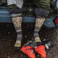 Ski Summit Shot Over The Calf Socks Black - ver - 3