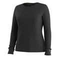 Women's Thermal Merino Rib Crew Charcoal Heather - ver - 3