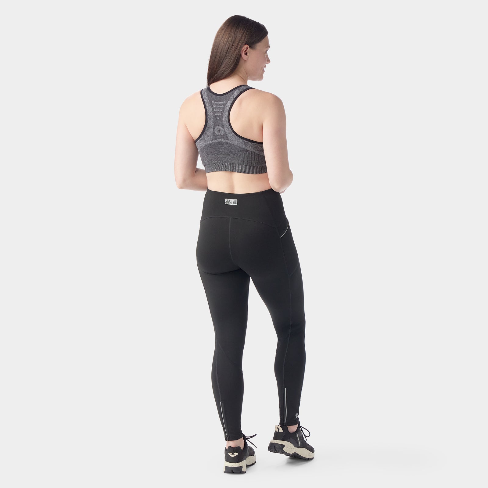 Women's Intraknit™ Racerback Bra Black Heather - ver - 2