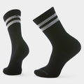 Everyday Athletic Striped Crew Socks Black - ver - 1