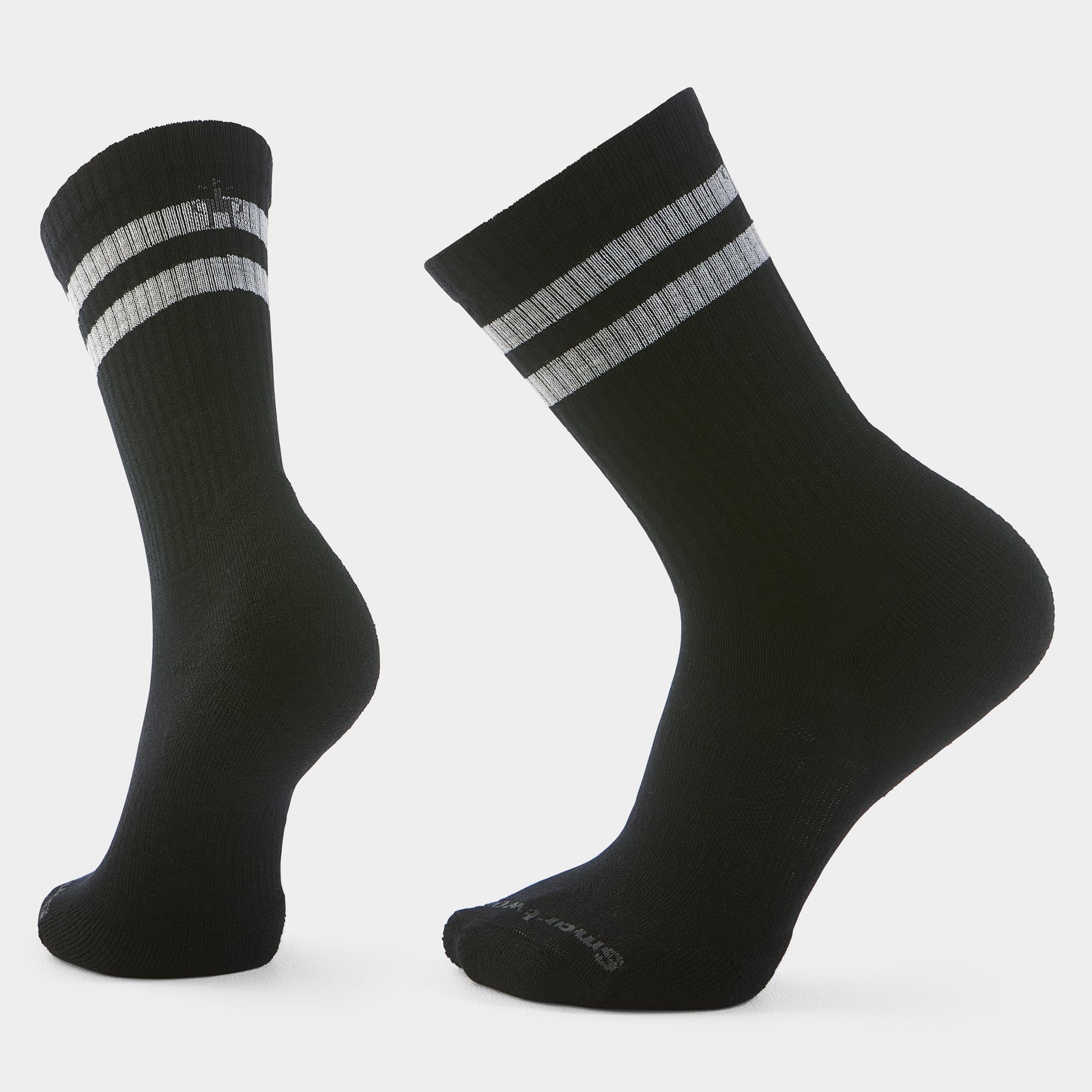 Everyday Athletic Striped Crew Socks Black - ver - 1