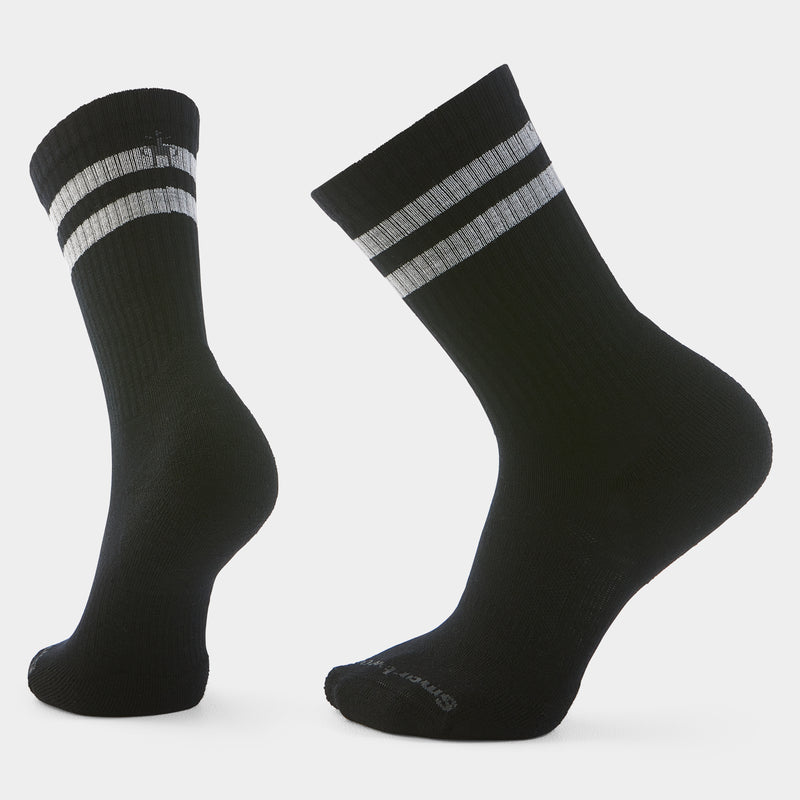 Calze sportive Crew con righe - Black / S (UK 34-37)