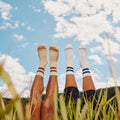 Everyday Athletic Striped Crew Socks White - ver - 3