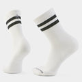 Everyday Athletic Striped Crew Socks White - ver - 1